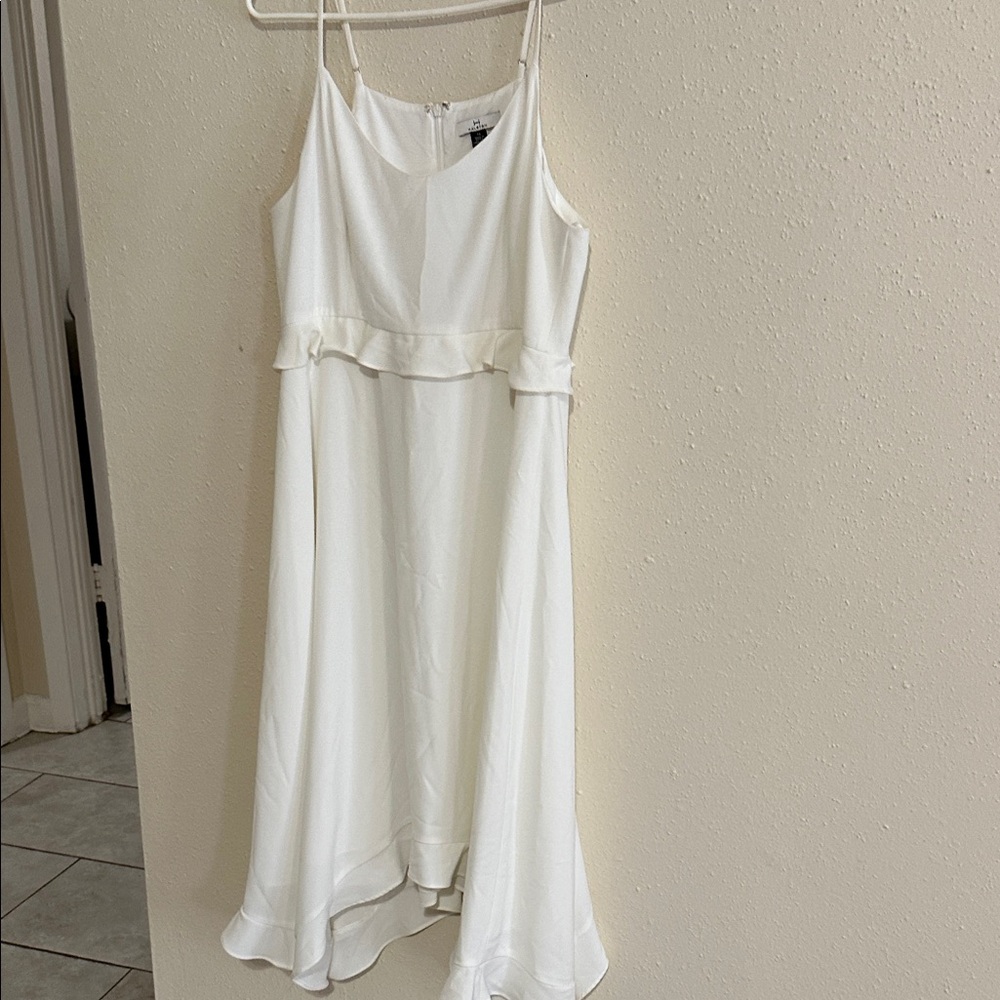 Halston Heritage Ivory Sleeveless Dress